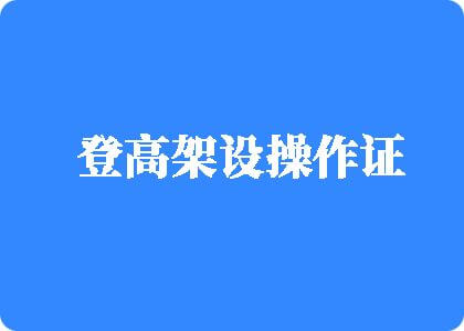 美女鸡巴国产视频登高架设操作证